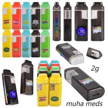 Günstige hochwertige Einweg-Vapes in Bulk | Muha Meds LED 2 g Einweg-Vape-Pen