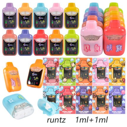 cheap empty dual chamber disposable bulk | runtz dual 2g led vape