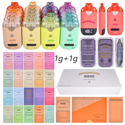 Großhandel mit hochwertigen, bekannten Vapes mit LED-Display | USA Smoothie Bar Dual 2g Einweg-Vape