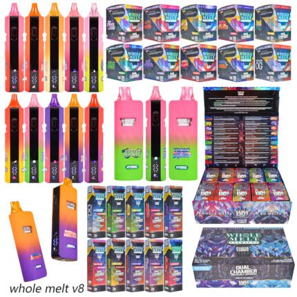 Günstiger Dual-Kammer Einweg-Vape mit LED-Display direkt vom Hersteller im Großhandel | Whole Melt V8 2g Vape