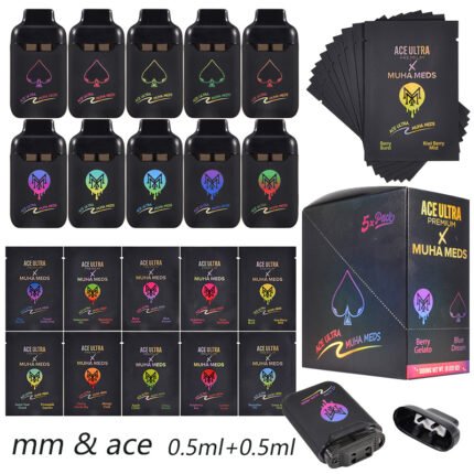 Günstige Dual-Kammer Vapes mit LED-Display im Großhandel | Muha Meds x Ace Ultra 1g Einweg-Vape