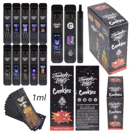 empty dual chamber disposable with led screen in bulk | USA stock jungle boy cookies 1g vape