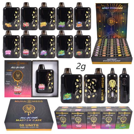 high quality cheap rechargeable vape bulk with led screen | muha meds x bitcoin empty 2g disposable