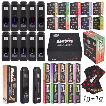 rechargeable wholesale cheap vape with hled screen | besos dual chamber 2g disposable