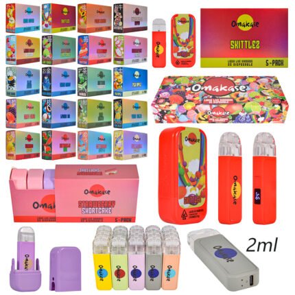 cheap high quality dual chamber disposable with led screen in bulk | USA Omakase Dual Tank 2g Vape