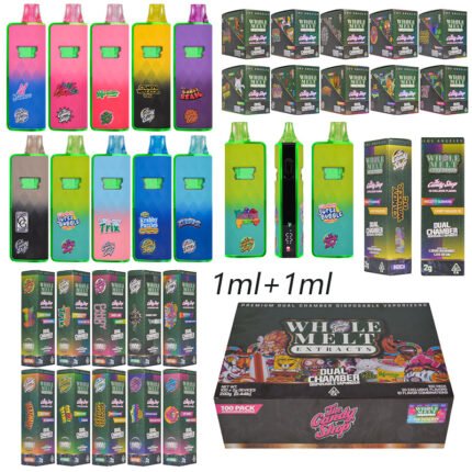 Hochwertige Dual-Kammer Vapes mit LED-Display im Großhandel | Whole Melt x The Candy Shop 2g Einweg-Vape