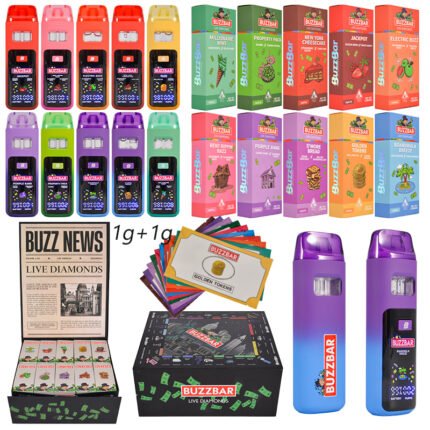 high quality cheap dual tank disposable vape with led screen bulk | buzz bar dual 2ml pen