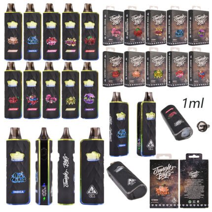 high quality cheap empty disposable with led screen in bulk | jungle boy v5 1g vape