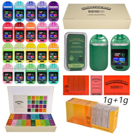 wholesale high quality dual chamber empty disposable with led screen |  smoothie bar 3.0 2g vape