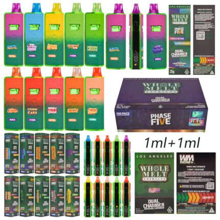 high quality empty dual chamber vape in bulk with led digital | whole melt phase 5 dual tank 2g disposable