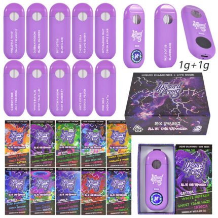 hot empty dual chamber led screen vape in bulk | wizard trees dual tank 2g disposable