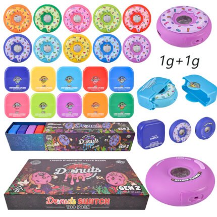 2026 Neuer hochwertiger Dual-Kammer Einweg-Vape mit LED-Display im Großhandel | Donuts Switch Gen2 2g Vape