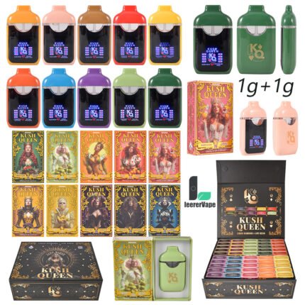 wholesale dual chamber reliable empty disposable | kush queen 2ml dual chamber vape