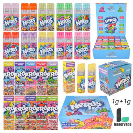 Beliebte, wiederaufladbare Premium-Dual-Kammer-Vapes mit LED-Display im Großhandel | Nerds Rope Switch 2g Einweg-Vape